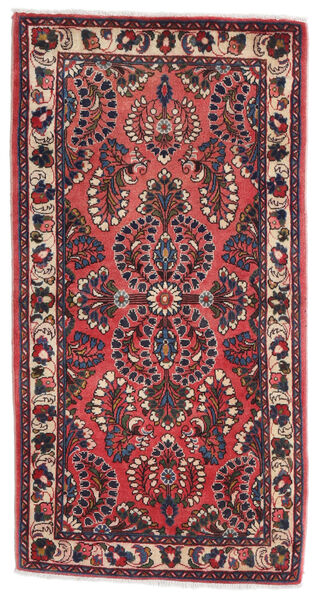 絨毯 オリエンタル サルーク 70X130 レッド/ダークピンク (ウール, ペルシャ/イラン)