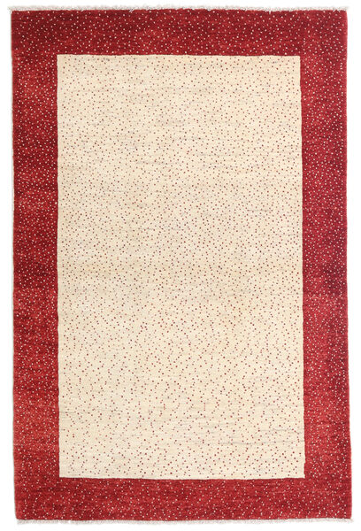 105X158 Tapis Loribaft Fine Persan Moderne Beige/Rouge (Laine, Perse/Iran) Carpetvista