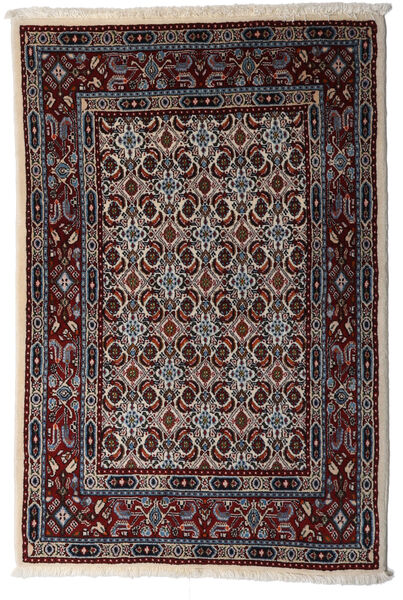 78X115 Moud Teppe Orientalsk Mørk Rød/Rød ( Persia/Iran) Carpetvista