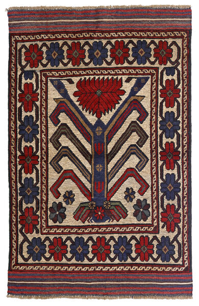 Alfombra Kilim Golbarjasta 92X145 Rosa Oscuro/Rojo (Lana, Afganistán)