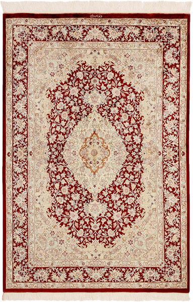  98X145 Ghom Seide Teppich Persien/Iran