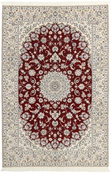 Nain 6La Rug 155X235 Persian Wool Beige/Dark Red Small