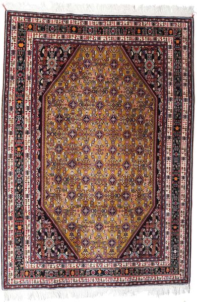 絨毯 ギャッベ キャシュクリ 200X300 ブラック/茶色 (ウール, ペルシャ/イラン)