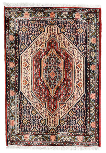 Tapete Oriental Senneh 68X100 Vermelho/Vermelho Escuro (Lã, Pérsia/Irão)