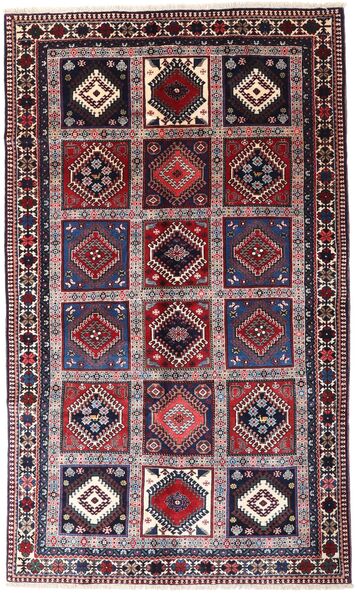 絨毯 ヤラメー 144X245 ダークピンク/レッド (ウール, ペルシャ/イラン)