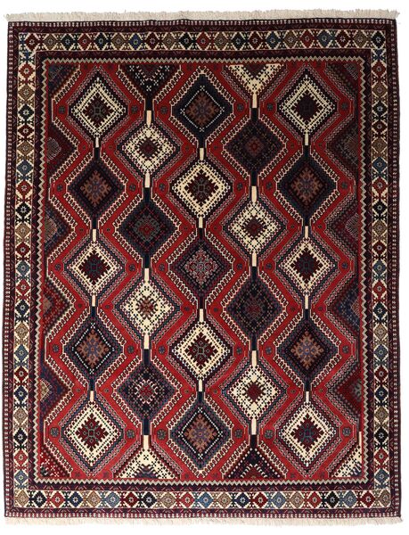 絨毯 ヤラメー 200X252 ダークレッド/レッド (ウール, ペルシャ/イラン)