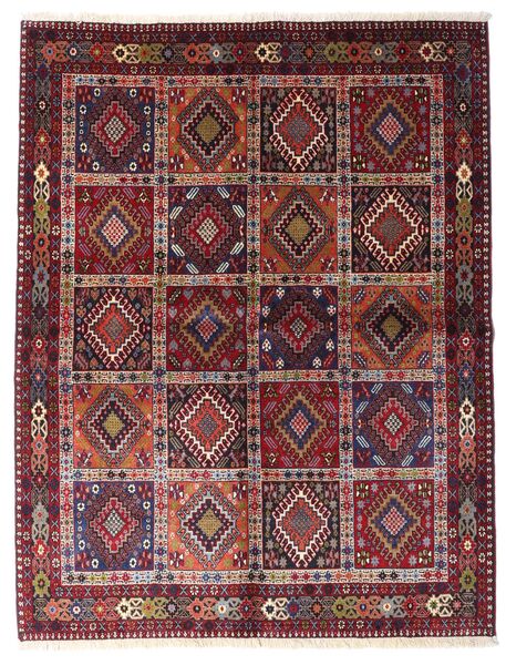 Yalameh Tæppe 151X195 Rød/Mørkerød Uld, Persien/Iran Carpetvista