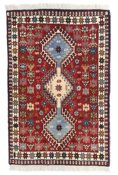 61X93 Tapete Oriental Yalameh Vermelho/Vermelho Escuro (Lã, Pérsia/Irão) Carpetvista