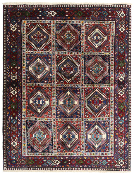  150X195 Medallion Small Yalameh Rug Wool, Carpetvista