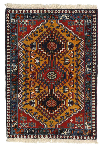 Yalameh Rug 62X87 Dark Pink/Orange Wool, Persia/Iran Carpetvista