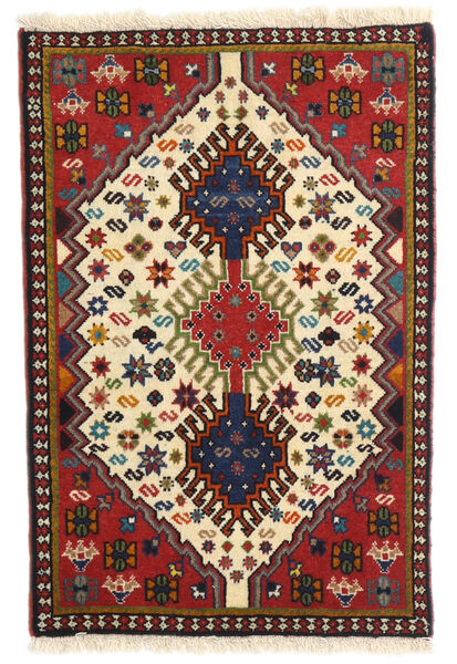  61X90 Yalameh Teppich Rot/Beige Persien/Iran Carpetvista