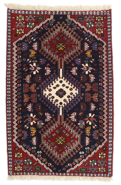 Koberec Perský Yalameh 62X96 Tmavě Růžová/Červená (Vlna, Persie/Írán)