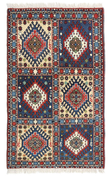  Persischer Yalameh Teppich 63X102 Dunkellila/Beige (Wolle, Persien/Iran)