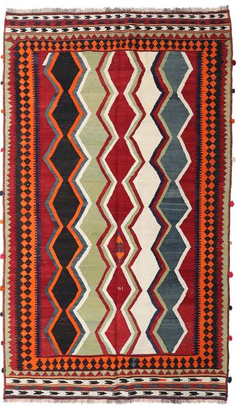 Tapete Kilim Vintage 157X270 Vermelho/Vermelho Escuro (Lã, Pérsia/Irão)
