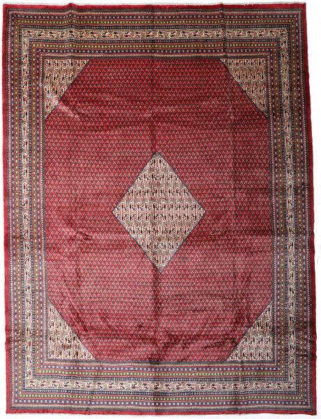  298X394 Sarough Mir Teppe Rød/Mørk Rød Persia/Iran Carpetvista