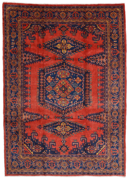 245X340 Wiss Rug Oriental Red/Dark Purple (Wool, Persia/Iran) Carpetvista