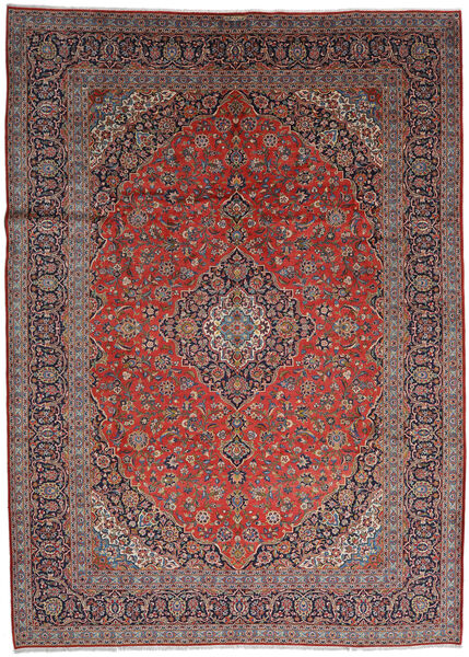 Tapete Oriental Kashan 304X425 Vermelho/Vermelho Escuro Grande (Lã, Pérsia/Irão)