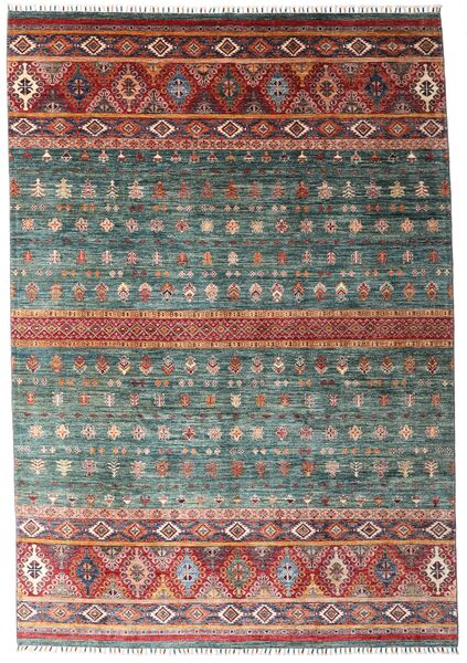 214X306 Tapete Shabargan Moderno (Lã, Afeganistão) Carpetvista