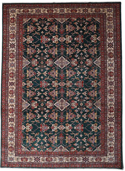  Orientalischer Kazak Ariana Teppich 278X379 Dunkelgrau/Rot Großer Wolle, Afghanistan Carpetvista