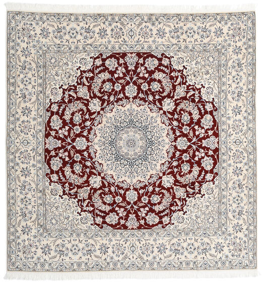  Persian Nain Fine 9La Rug 244X252 Square Beige/Grey (Wool, Persia/Iran)
