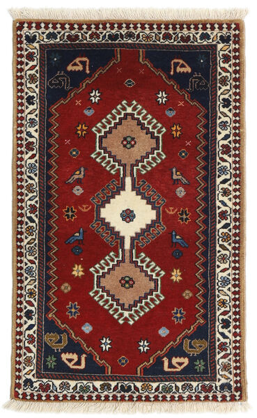  Perzisch Yalameh Vloerkleed 58X96 Donkerrood/Donker Roze Carpetvista
