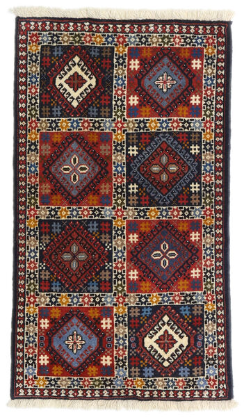  Orientalischer Yalameh Teppich 60X104 Dunkelrosa/Rot Wolle, Persien/Iran Carpetvista