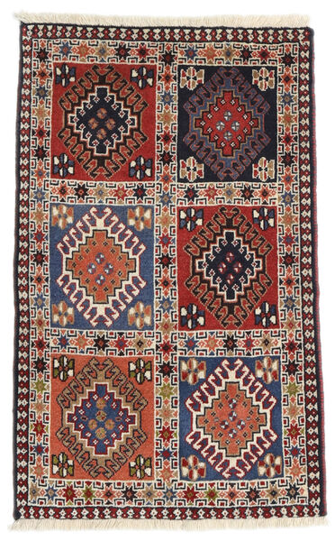  Yalameh Rug 63X97 Persian Wool Dark Pink/Red Small Carpetvista