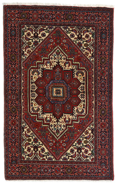 78X123 絨毯 ゴルトー オリエンタル ダークレッド/レッド (ウール, ペルシャ/イラン) Carpetvista