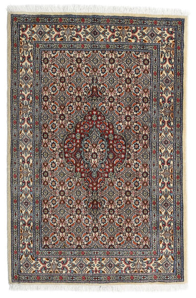  Persischer Moud Teppich 82X123 Braun/Grau ( Persien/Iran)