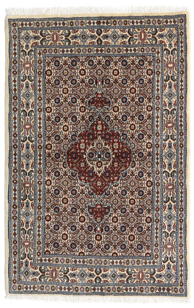 Moud Teppich 80X122 Braun/Beige Wolle, Persien/Iran Carpetvista
