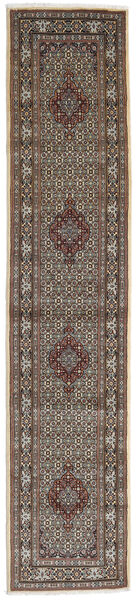絨毯 ペルシャ ムード 83X393 廊下 カーペット 茶色/グレー (ウール, ペルシャ/イラン)