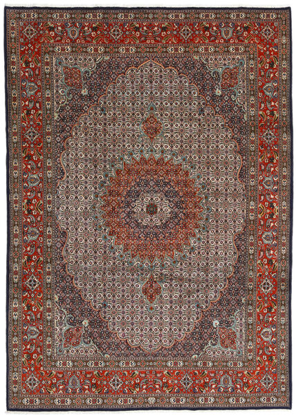 244X345 Moud Rug Oriental Brown/Orange (Wool, Persia/Iran) Carpetvista