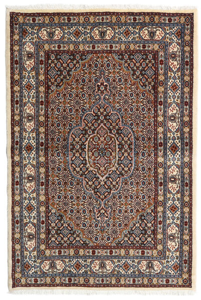 98X147 絨毯 ムード オリエンタル 茶色/グレー (ウール, ペルシャ/イラン) Carpetvista