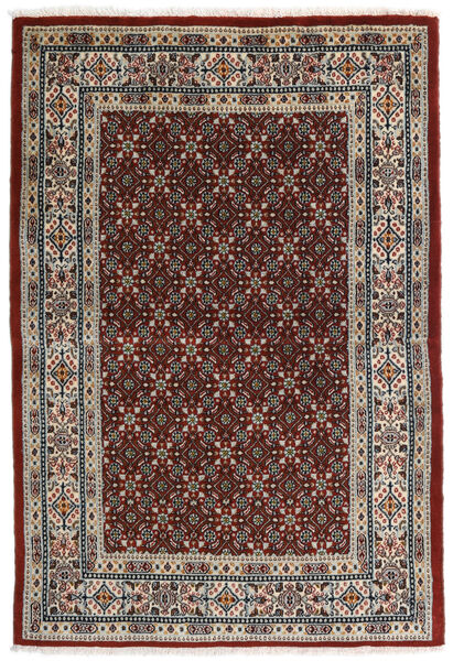  Orientalischer Moud Teppich 99X146 Braun/Grau Wolle, Persien/Iran Carpetvista