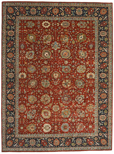 296X398 Farahan Rug Oriental Brown/Orange Large (Wool, Pakistan) Carpetvista