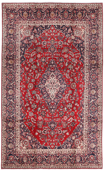 213X344 Tapis Mashad D'orient Rouge/Rose Foncé (Laine, Perse/Iran) Carpetvista