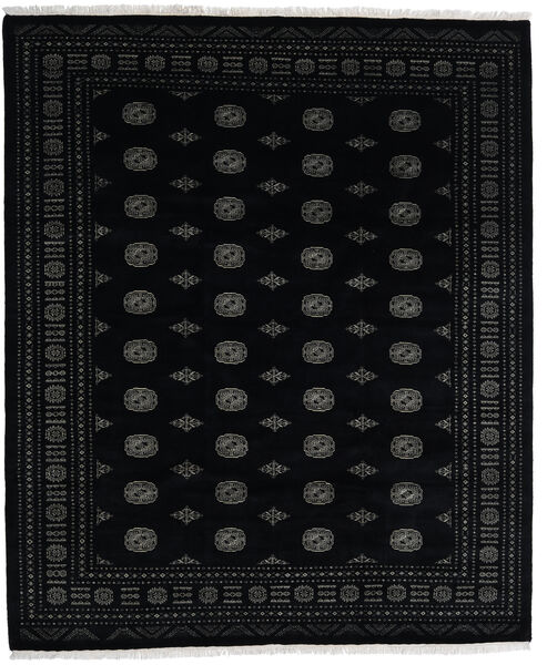  Oriental Pakistan Bokhara 3Ply Rug 247X295 Black/Dark Grey Wool, Pakistan Carpetvista