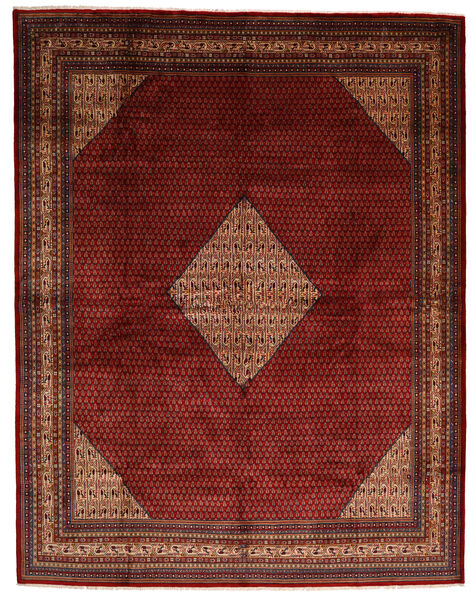 302X387 Alfombra Sarough Mir Oriental Rojo Oscuro/Rojo Grande (Lana, Persia/Irán) Carpetvista