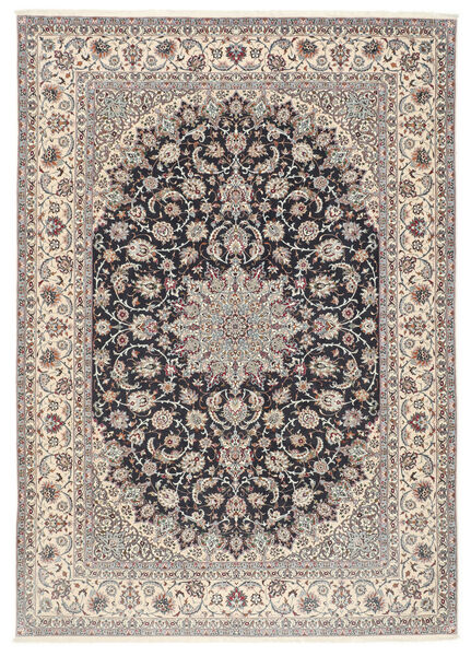  253X360 Grande Isfahan Fio De Seda Tapete Lã