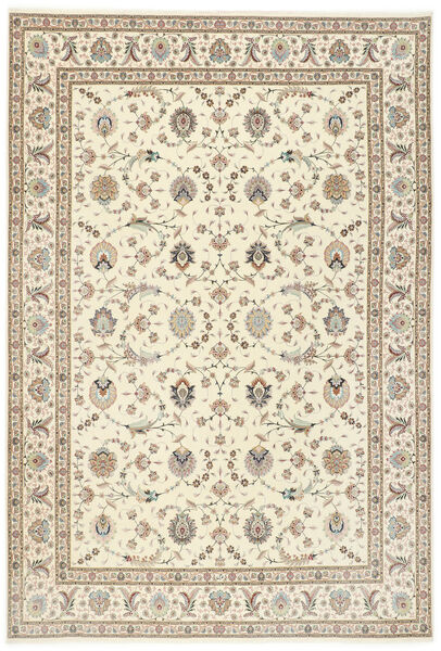 250X352 Täbriz 50 Raj Mit Seide Teppich Orientalischer Beige/Orange Großer ( Persien/Iran)