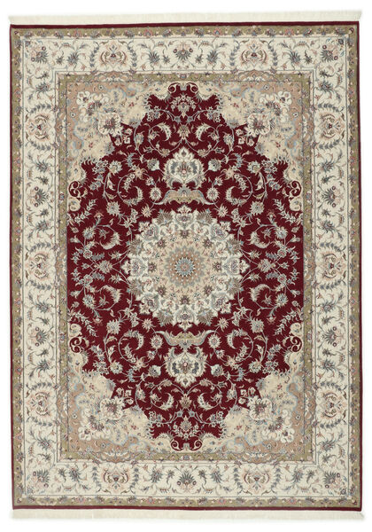 絨毯 タブリーズ 50 Raj シルク製 248X347 ベージュ/茶色 (ウール, ペルシャ/イラン)