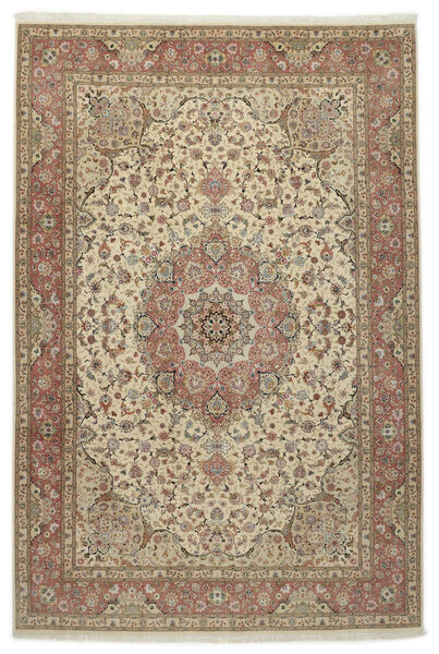  Persian Tabriz 50 Raj With Silk Rug 245X360 Beige/Orange (Wool, Persia/Iran)