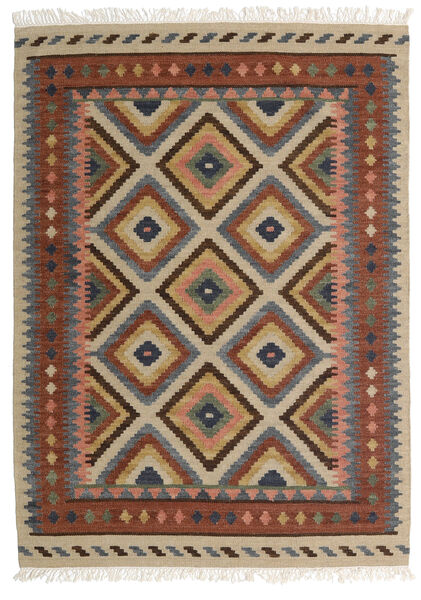 Kelim Bodrum 140X200 小 マルチカラー ウール 絨毯