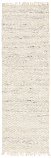 廊下 絨毯 80X350 モダン 単色 Chinara - ナチュラルホワイト/ホワイト