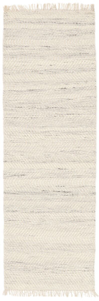 廊下 絨毯 80X250 モダン 単色 Chinara - ナチュラルホワイト/ホワイト