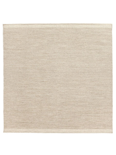 Serafina 250X250 大 ベージュ 単色 正方形 ウール 絨毯