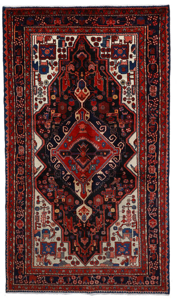Χαλι Περσικό Hamadan 164X289 Σκούρο Ροζ/Κόκκινα (Μαλλί, Περσικά/Ιρανικά)