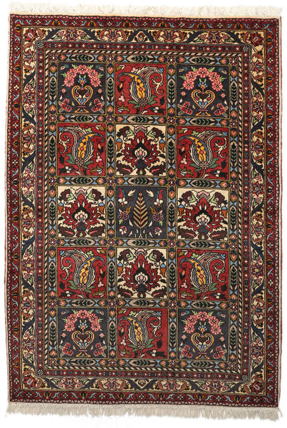  Bakhtiari Collectible Rug 108X153 Persian Wool Black/Dark Red Small Carpetvista