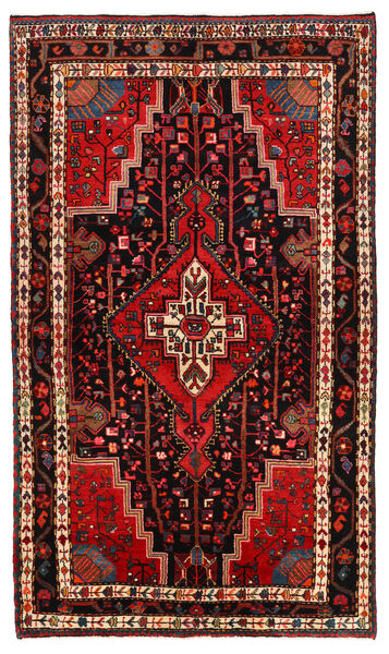 Toiserkan Teppe 147X255 Svart/Rød Ull, Persia/Iran Carpetvista