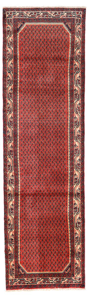 Tapis Hosseinabad 73X262 De Couloir Rouge/Rouge Foncé (Laine, Perse/Iran)